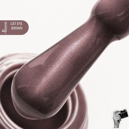 ALEZORI Gel Polish Cat Eye BROWN 15ml.