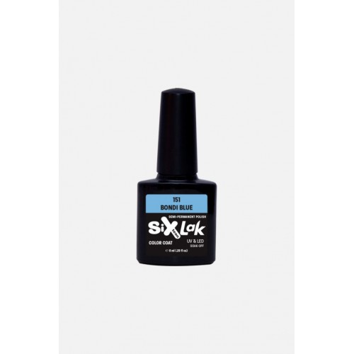 Ημιμόνιμο Βερνίκι SixLac - N.151 (Bondi Blue)