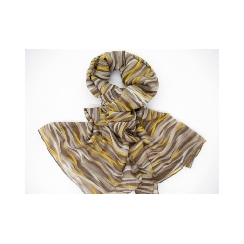 Εσάρπα Κορδέλες Καφέ